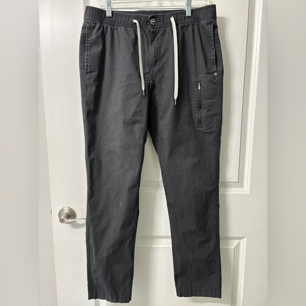 Vuori Cotton Blend Pants Charcoal Gray size XL